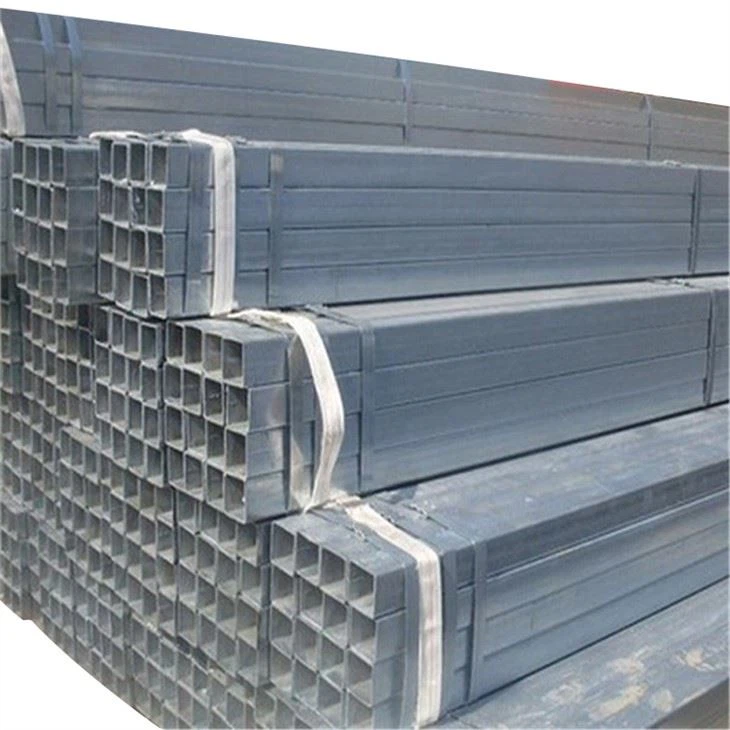Hot Dipped Galvanized Rectangular Seksyen Sejuk Dilancarkan Bahan Keluli Ringan Paip Keluli